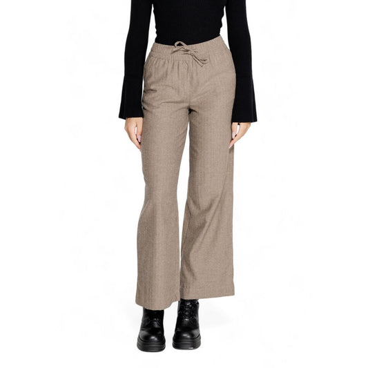 Jacqueline De Yong Brown Cotton Jeans & Pant Jacqueline De Yong Rosy Brown