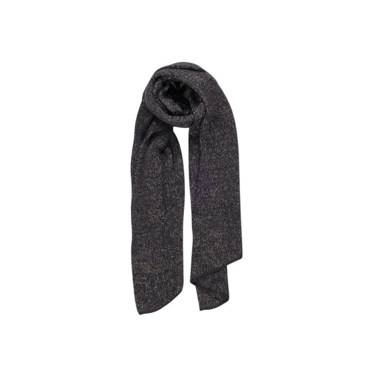 Pieces Black Recycled Polyester Scarf Pieces Dark Slate Gray