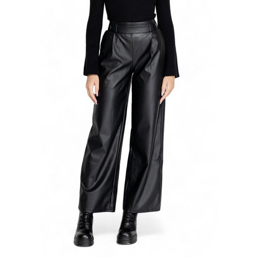 Jacqueline De Yong Black Polyester Jeans & Pant Jacqueline De Yong Black