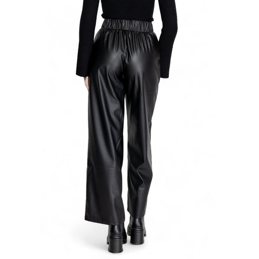 Jacqueline De Yong Black Polyester Jeans & Pant Jacqueline De Yong Black