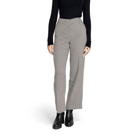 Only Black Polyester Jeans & Pant Only Gray