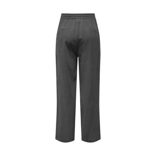 Jacqueline De Yong Gray Viscose Jeans & Pant Jacqueline De Yong Dark Slate Gray