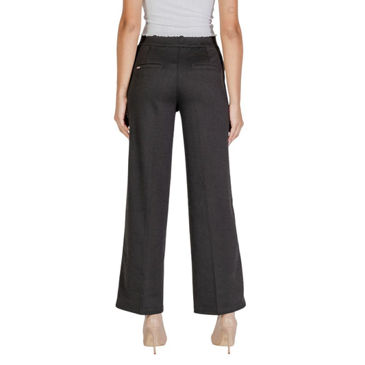Street One Black Polyester Jeans & Pant Street One Dark Slate Gray