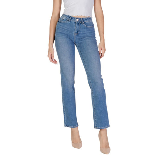 Vero Moda Light Blue Cotton Jeans & Pant Vero Moda Slate Gray