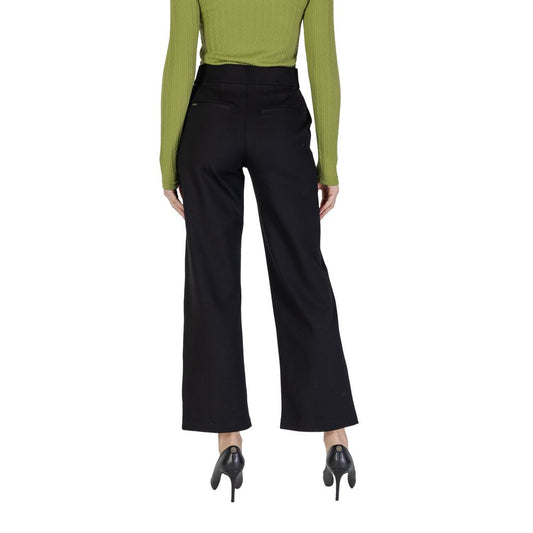 Street One Black Viscose Jeans & Pant Street One Black
