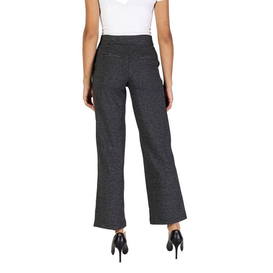 Street One Black Polyester Jeans & Pant Street One Dark Slate Gray