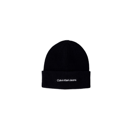 Calvin Klein Jeans Black Cotton Hat Calvin Klein Jeans Black