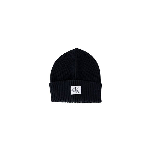Calvin Klein Jeans Black Wool Hat Calvin Klein Jeans Black