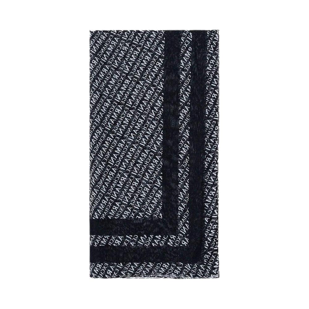 Armani Exchange Black Modal Scarf AR-8161700009-ONE SIZE