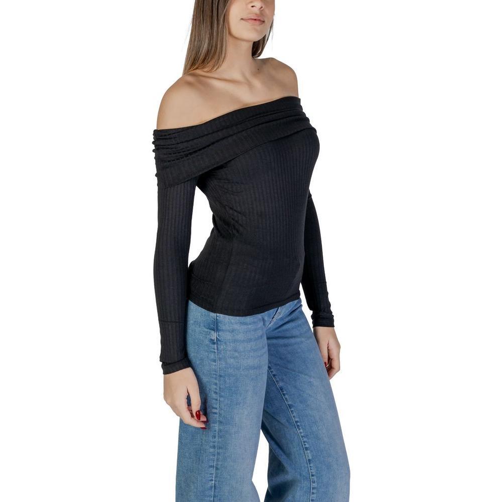 Jacqueline De Yong Black Viscose Sportswear JA-15926700009-IT42|M