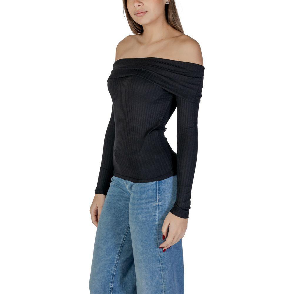 Jacqueline De Yong Black Viscose Sportswear JA-15926700009-IT42|M