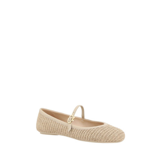 Gianvito Rossi Carla Marbella Ballerinas Gianvito Rossi Tan