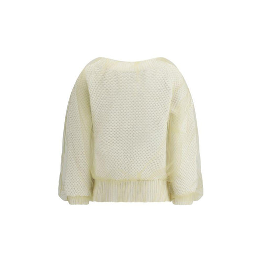 Fabiana Filippi Sweater with tulle Fabiana Filippi Gray