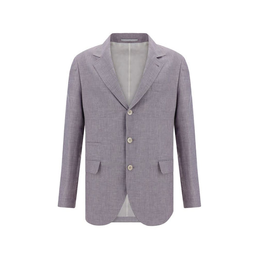 Brunello Cucinelli Blazer Jacket Brunello Cucinelli Light Slate Gray