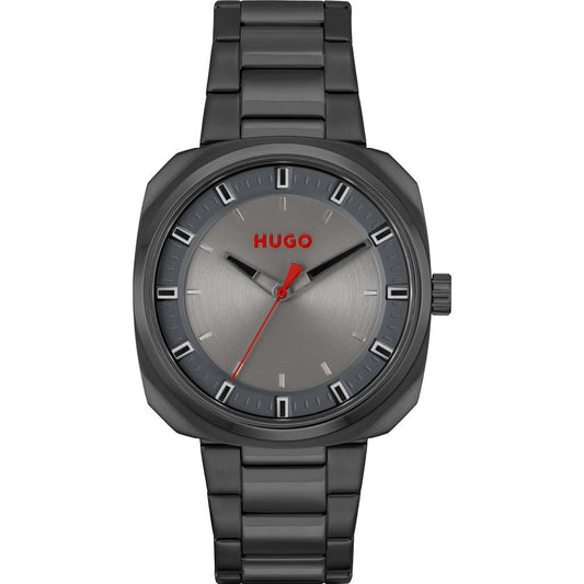 Hugo Boss Gray Stainless Steel Watch Hugo Boss Dark Slate Gray