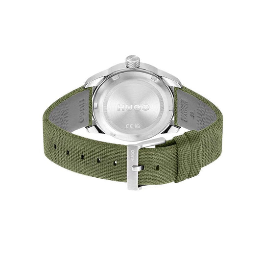 Hugo Boss Green Fabric Watch Hugo Boss Light Slate Gray
