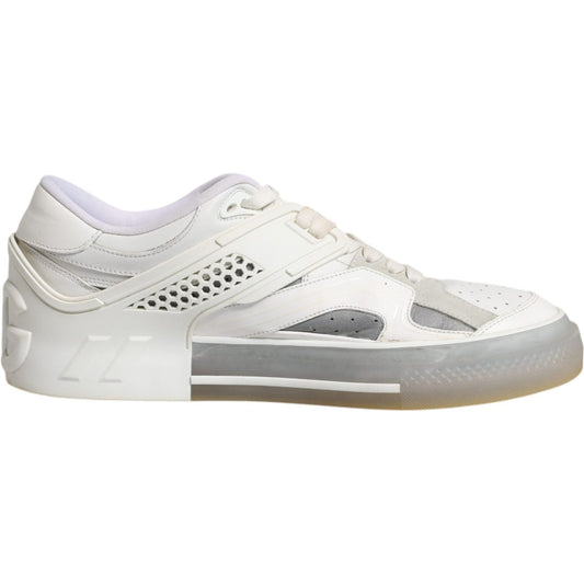 Dolce & Gabbana White DG Logo CUSTOM 2.Zero Sneakers Shoes 1728,67345645728,Dolce & Gabbana,EU44/US11,Material: 74% Calf Leather 12% Viscose 5% Lamb 5% Polyester 4% PU,Men,Men - Shoes,Preowned / Defect,Shoes,Sneakers - Men - Shoes,White Dolce & Gabbana MV