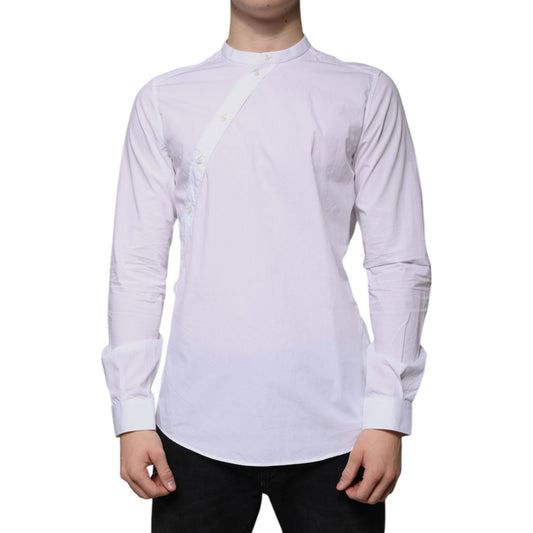 Dolce & Gabbana White Cotton Slim Fit MARTINI Dress Shirt 1728,67345645728,Clothing,Dolce & Gabbana,IT39 | S,Material: 100% Cotton,Men,Men - Clothing,Preowned / Defect,Shirts - Men - Clothing,White Dolce & Gabbana TSH86502-39