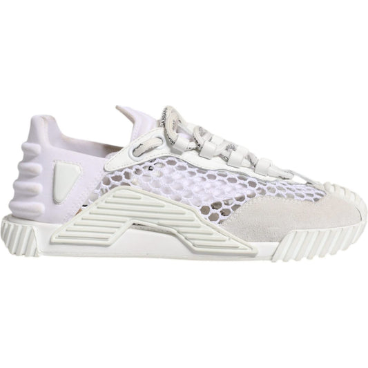 Dolce & Gabbana White Mesh NS1 Low Top Sports Sneaker Shoes 1728,67345645728,Dolce & Gabbana,EU35/US4.5,Material: 60% Polystyrene 20% Calf Leather 18% Nylon 2% Elastane,Preowned / Defect,Shoes,Sneakers - Women - Shoes,White,Women,Women - Shoes Dolce & Gab