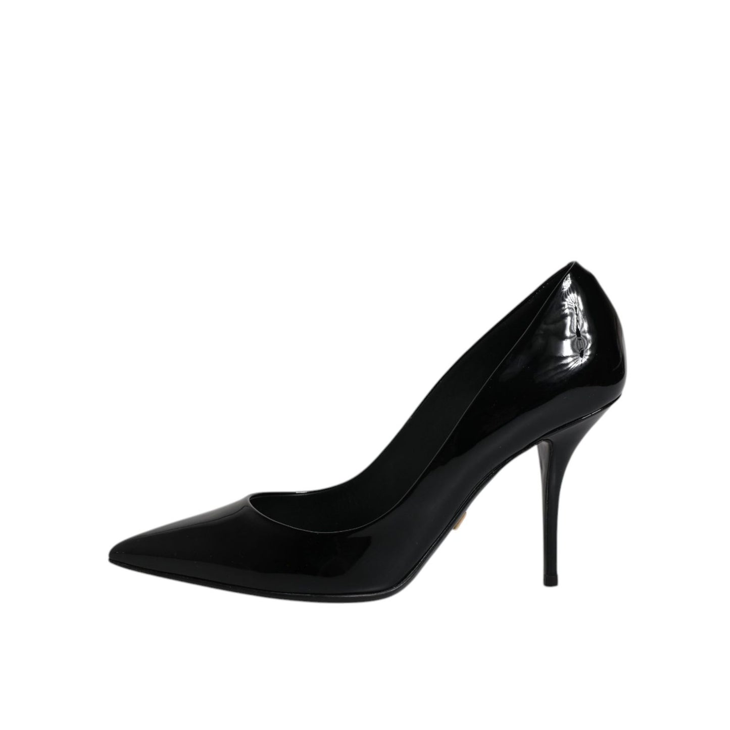 Dolce & Gabbana Black Patent Leather High Heels Pumps Shoes