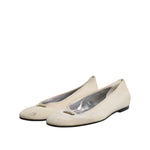Dolce & Gabbana Beige Fabric Slip On Ballerina Flats Shoes LA12232-39