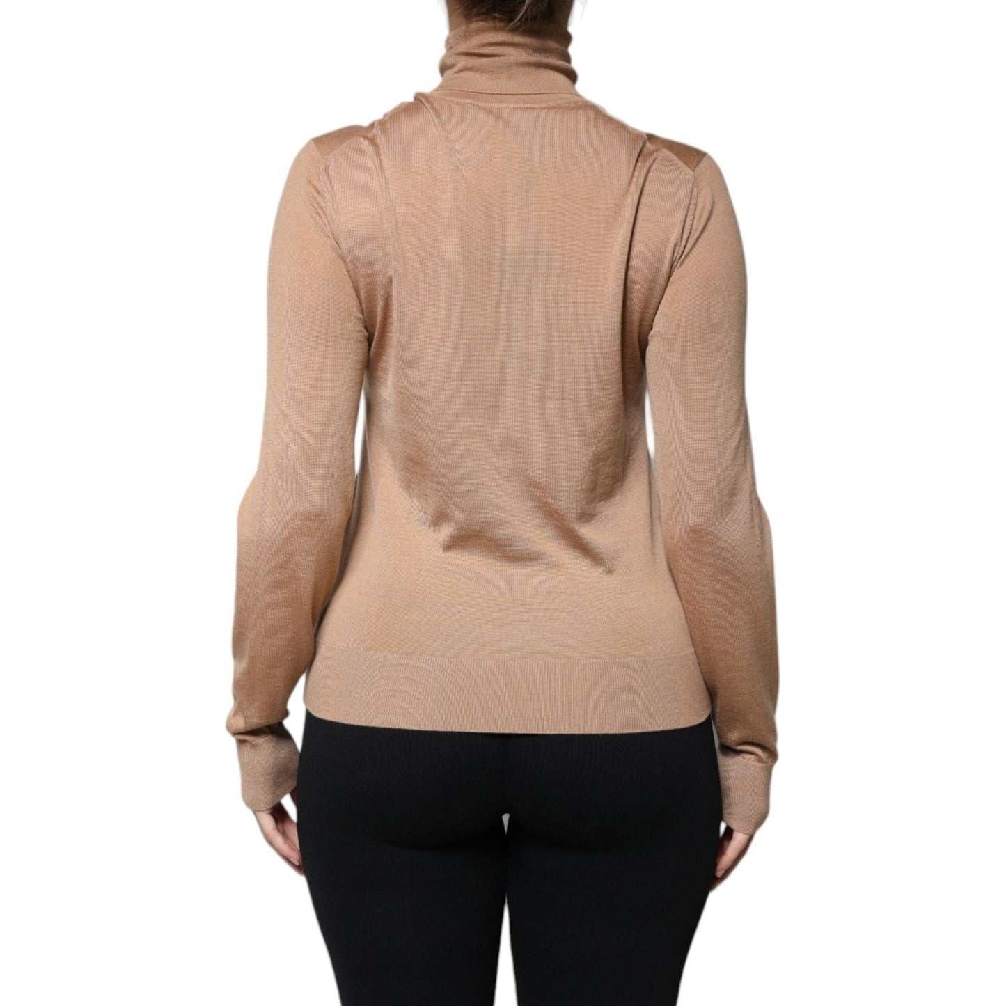 Dolce & Gabbana Brown Turtleneck Long Sleeve Pullover Sweater TSH8028-40