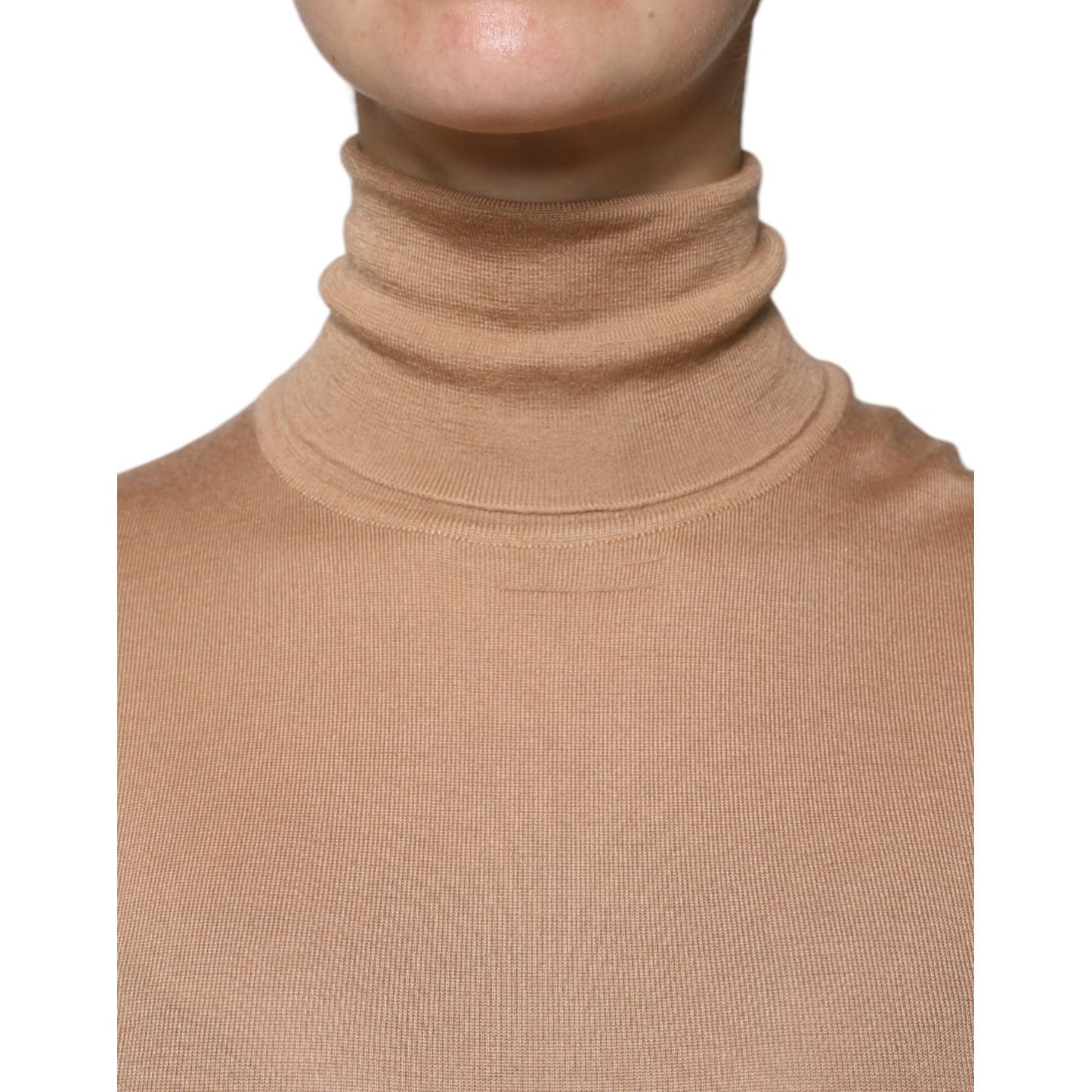Dolce & Gabbana Brown Turtleneck Long Sleeve Pullover Sweater TSH8028-40