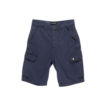 Lyle & Scott Blue Cotton Bermuda