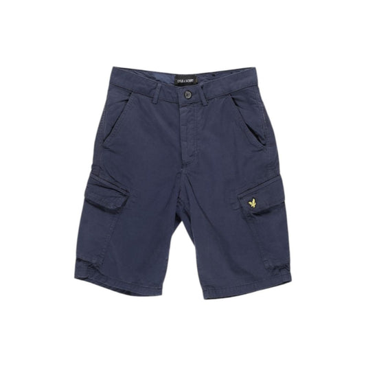 Lyle & Scott Blue Cotton Bermuda