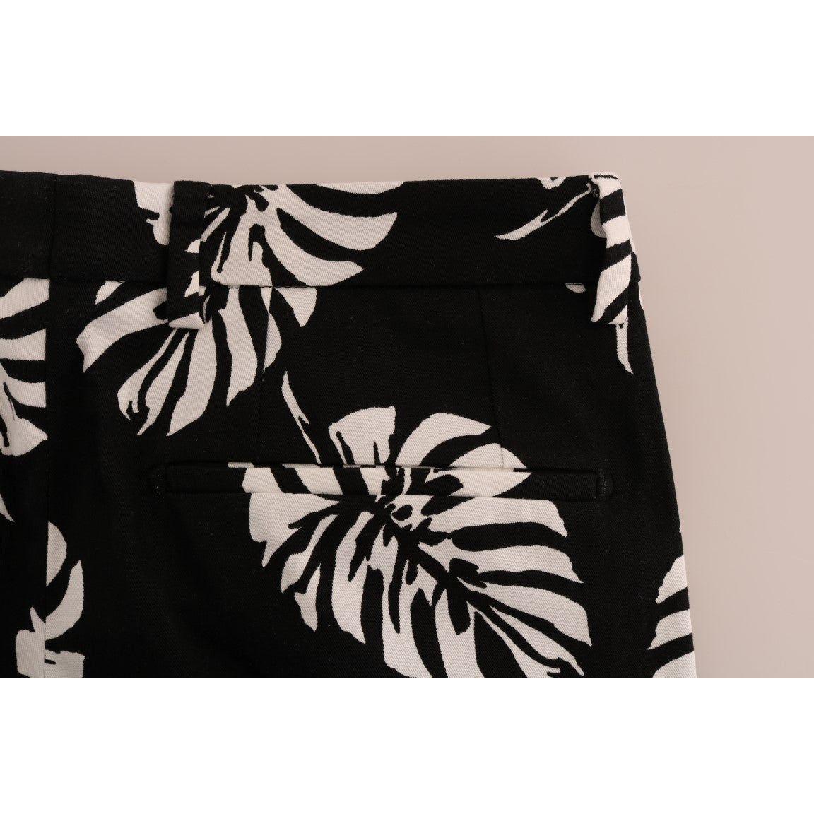 بنطال Dolce &amp; Gabbana Slim Fit بطبعة أوراق الشجر