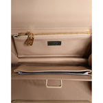 Dolce & Gabbana Beige Leather Ingrid Top Handle Shoulder Bag