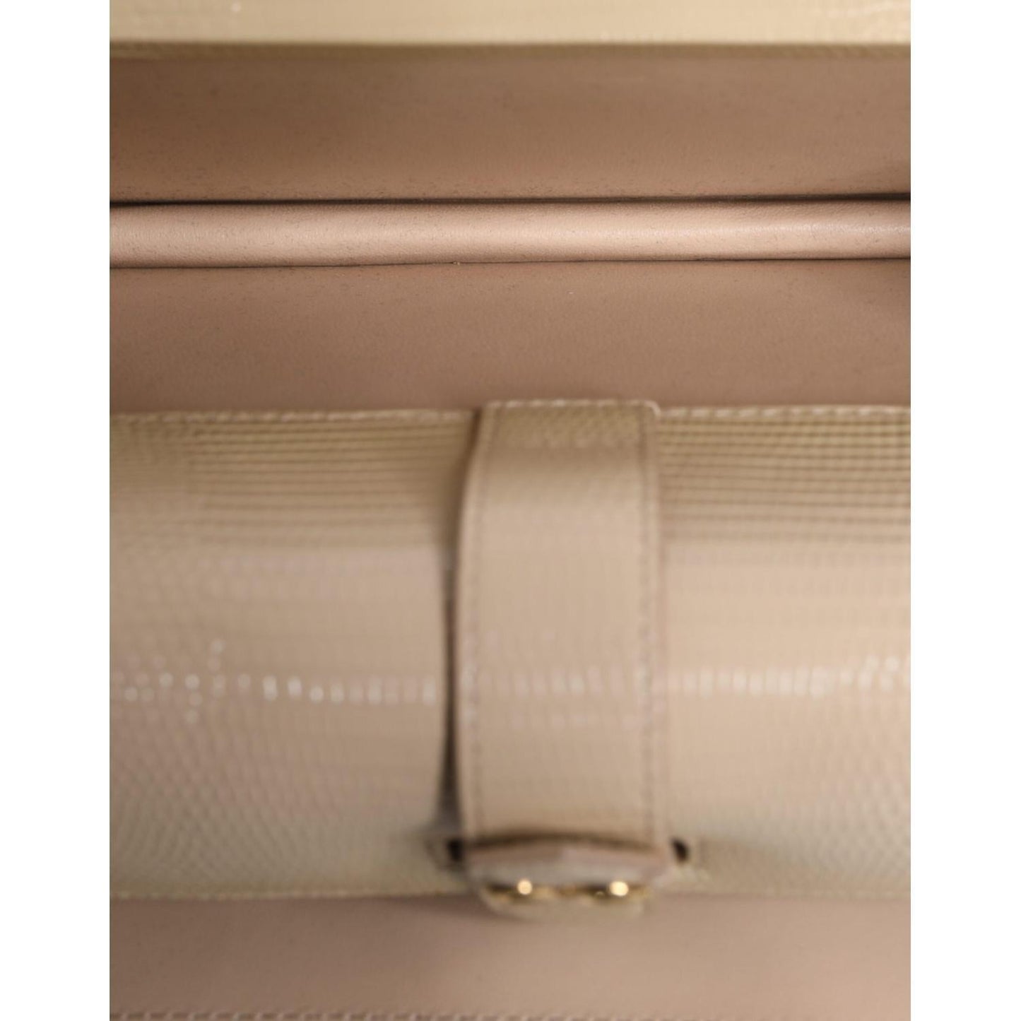 Dolce & Gabbana Beige Leather Ingrid Top Handle Shoulder Bag