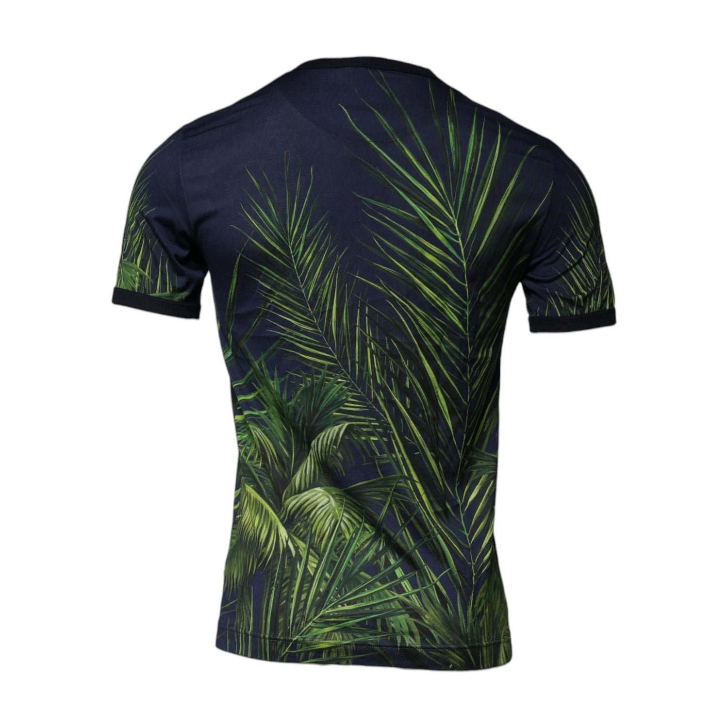 Dolce & Gabbana Blue Tree Print CrewNeck Short Sleeve T-shirt