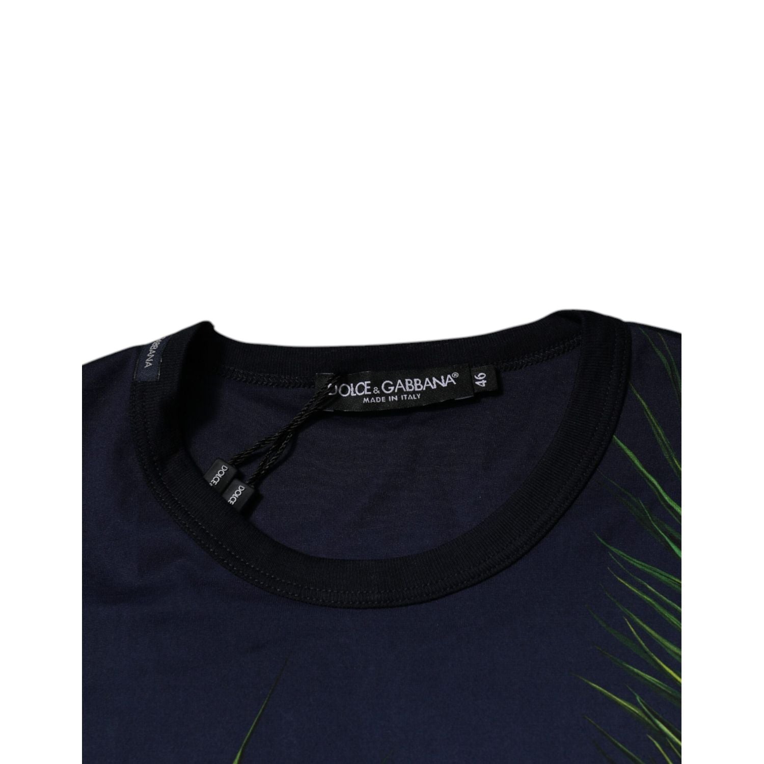 Dolce & Gabbana Blue Tree Print CrewNeck Short Sleeve T-shirt