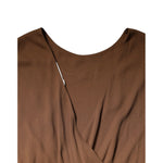 Fabiana Filippi Brown Sleeveless Deep V-neck A-line Long Maxi Dress DR281415-40