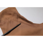 Fabiana Filippi Brown Sleeveless Deep V-neck A-line Long Maxi Dress DR281415-40