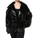 Dolce & Gabbana Black Polyester Button Down Blouson Jacket JKT4095-38
