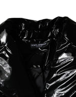 Dolce & Gabbana Black Polyester Button Down Blouson Jacket JKT4095-38