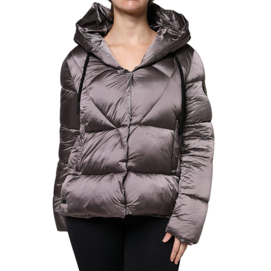 Scervino Street Violet Puffer Quilted Hooded Women Coat Jacket JKT4198-44