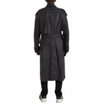 Bottega Veneta Black Leather Men Waterproof Trenchcoat Jacket JKT4070-44
