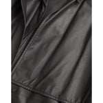 Bottega Veneta Black Leather Men Waterproof Trenchcoat Jacket JKT4070-44