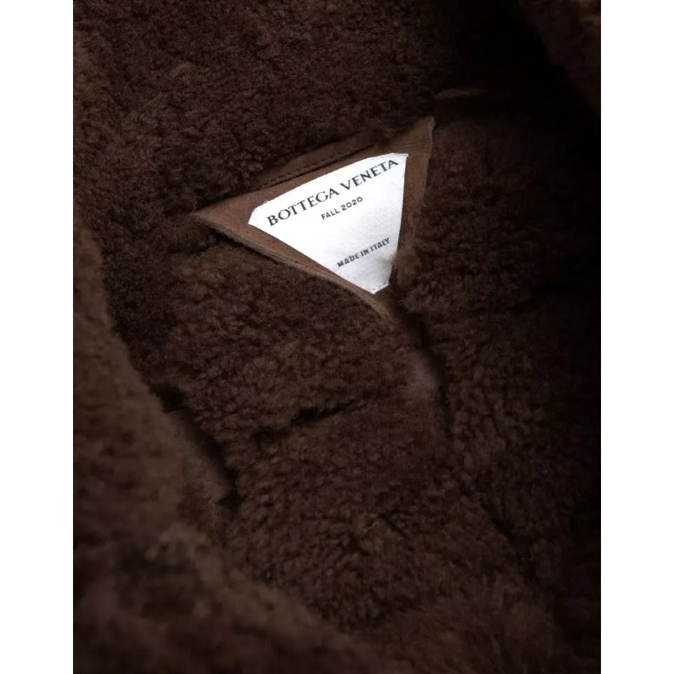 Bottega Veneta Brown Fur Lamb Shearling Coat Jacket JKT4061-48