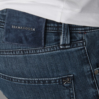 Tramarossa Blue Cotton Men Jeans