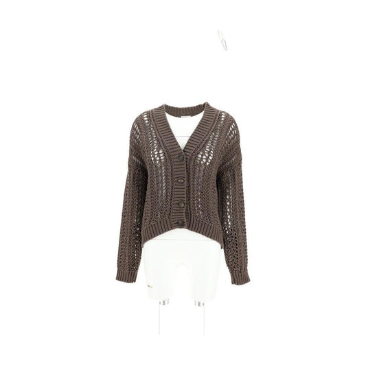Brunello Cucinelli Cardigan in perforated knit