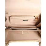 Dolce & Gabbana Beige Leather Ingrid Top Handle Shoulder Bag