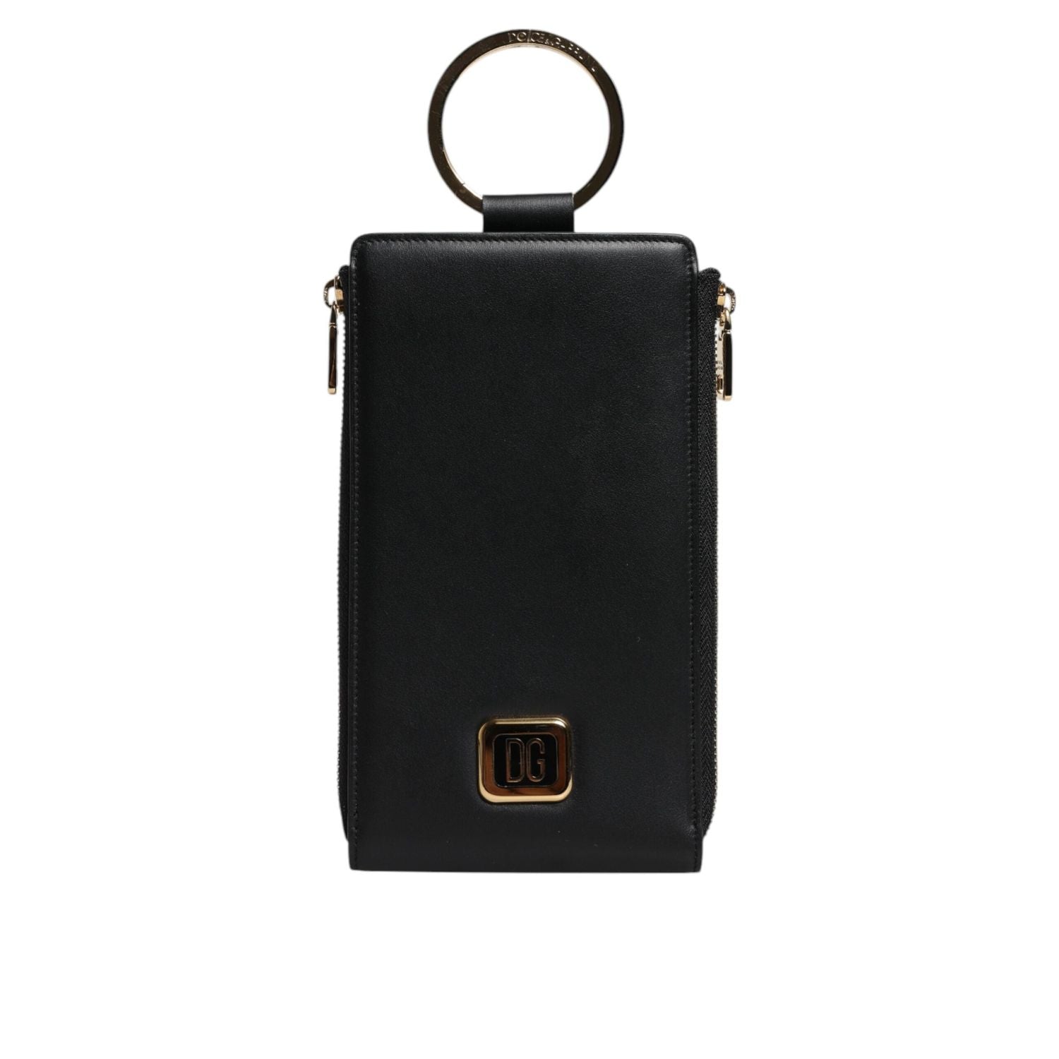 Front view with bag zipped and handles upright.