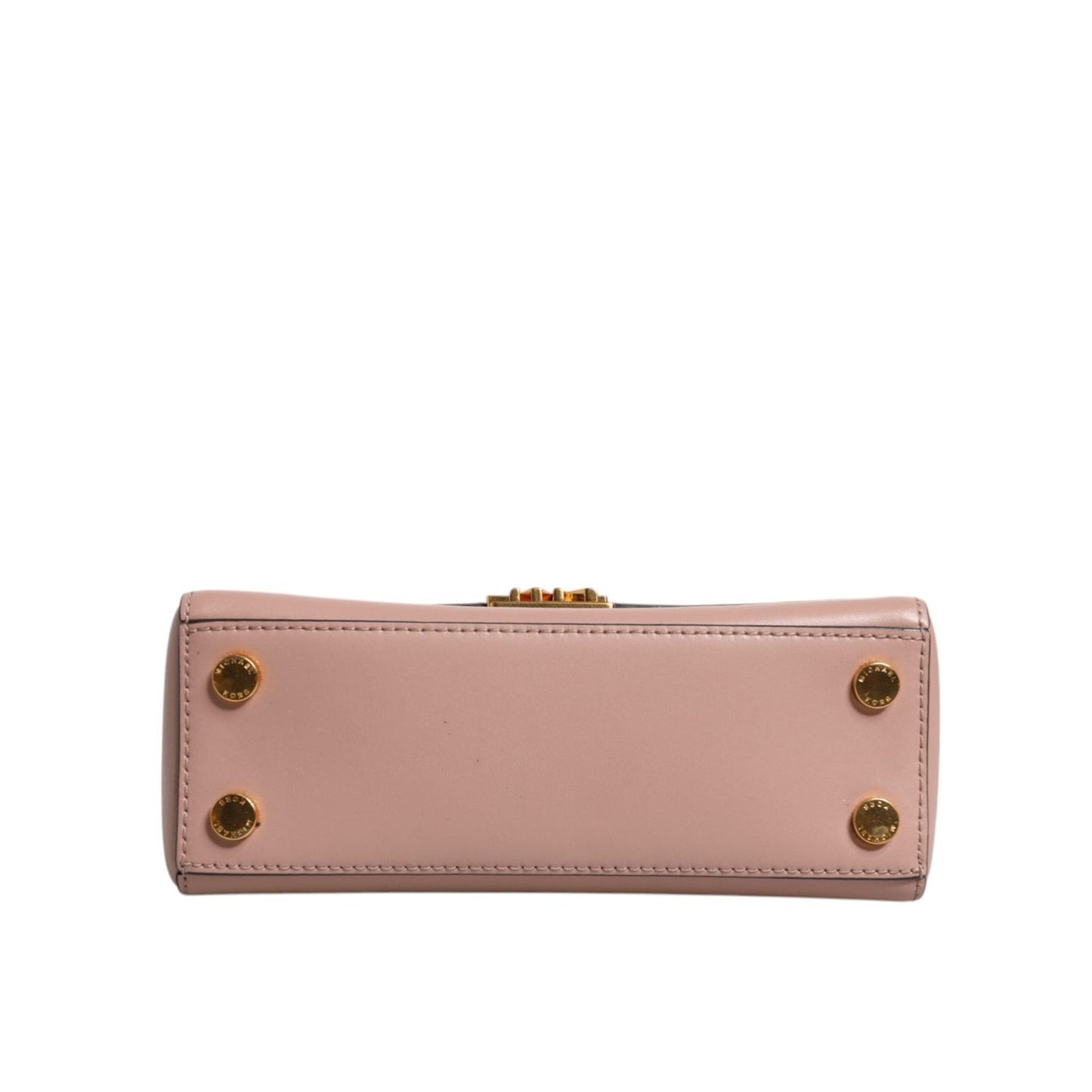 Michael Kors Pink Leather Logo Plaque Crossbody MINDY Satchel Bag