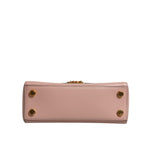 Michael Kors Pink Leather Logo Plaque Crossbody MINDY Satchel Bag