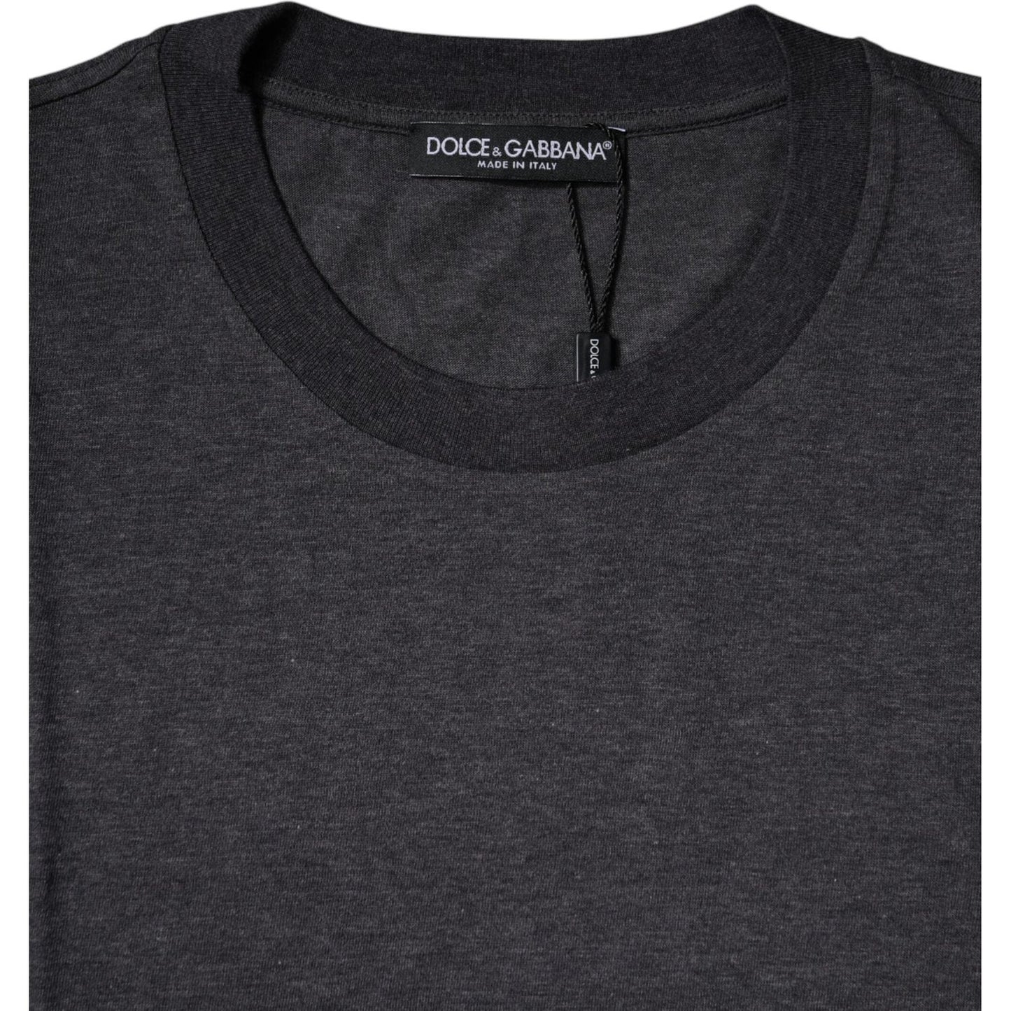 Dolce & Gabbana Dark Gray Crew Neck Short Sleeves T-shirt TSH86816-50