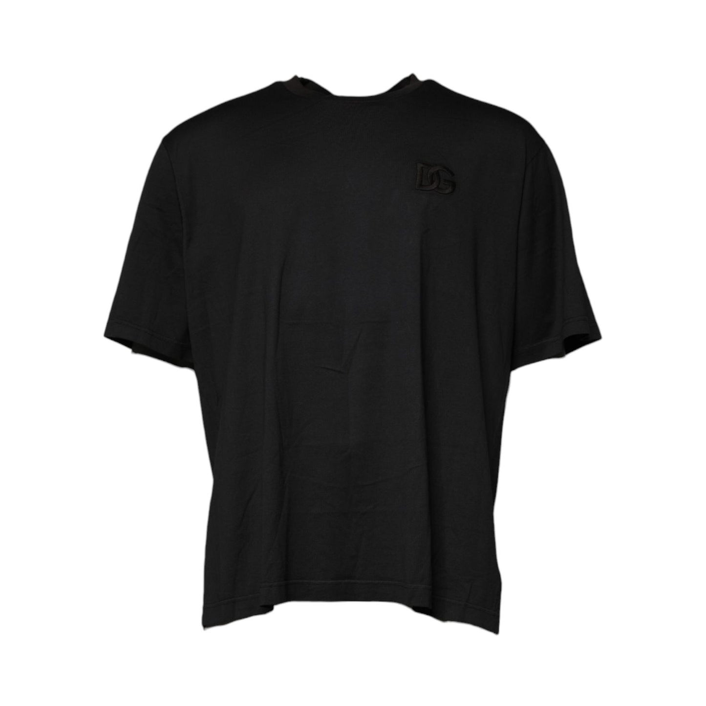 Dolce & Gabbana Black Logo Crew Neck Short Sleeves T-shirt